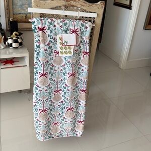 Sigrid Olsen Coastal  Christmas Clamshell Ornaments /Floral Plush Throw Blanket